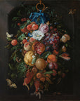Jan Davidsz. de Heem - Festoen van vruchten en bloemen | Giclée op canvas