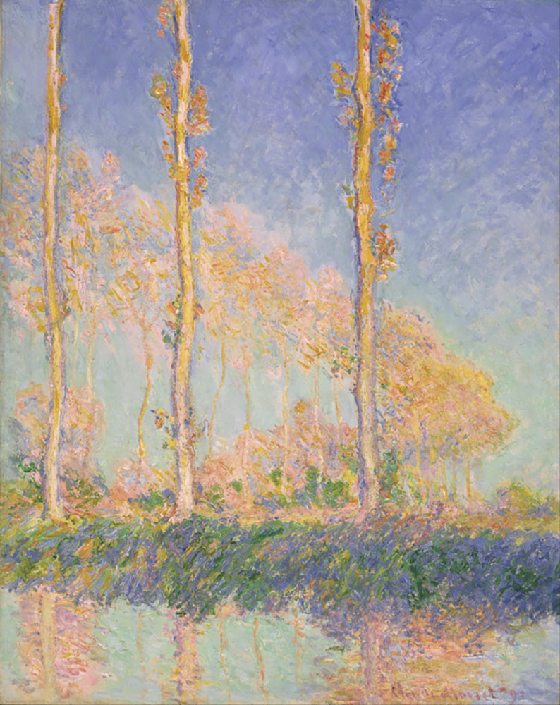 Claude Monet - French Poplars | Giclée op canvas