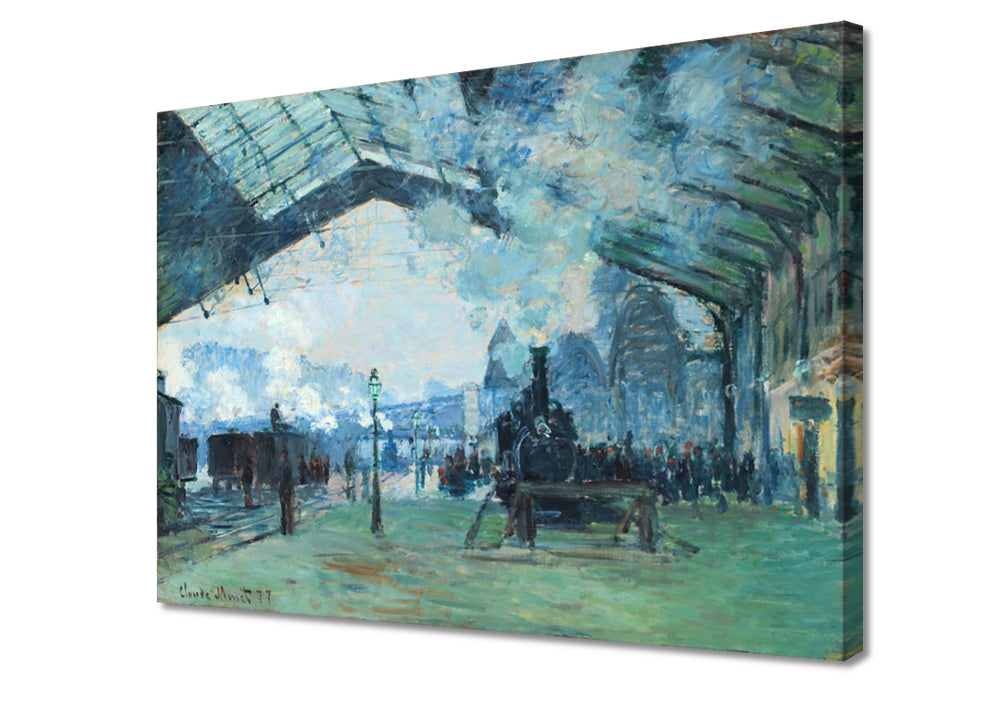 Claude Monet - Gare Saint-Lazare | Giclée op canvas