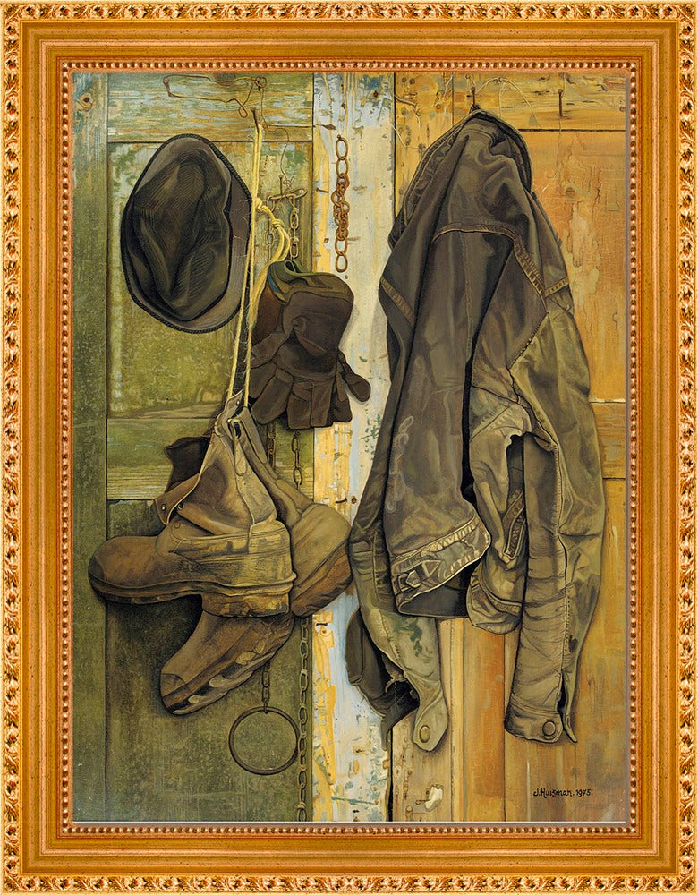 Jopie Huisman - Stilleven met een leren jas van Jelmer 1975 | Giclée op canvas