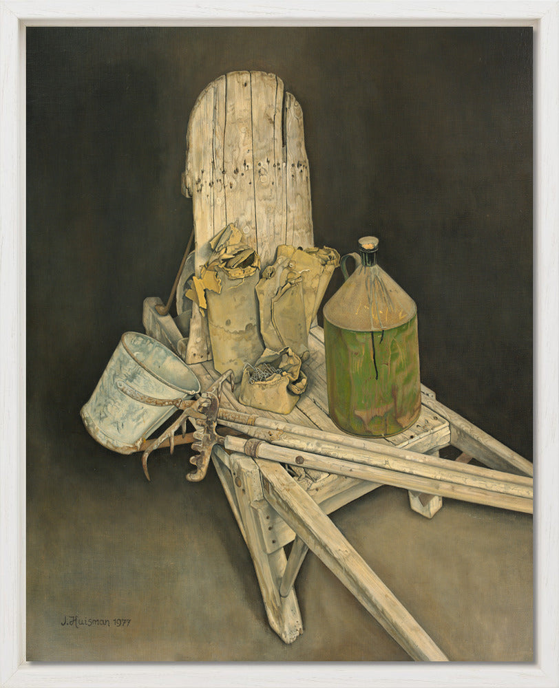 Jopie Huisman - De steenkruiwagen van C. Adema 1977 | Giclée op canvas