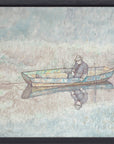Jopie Huisman - Zelfportret als palingvisser 1999 | Giclée op canvas