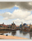 Johannes Vermeer - Gezicht op Delft | Giclée op canvas