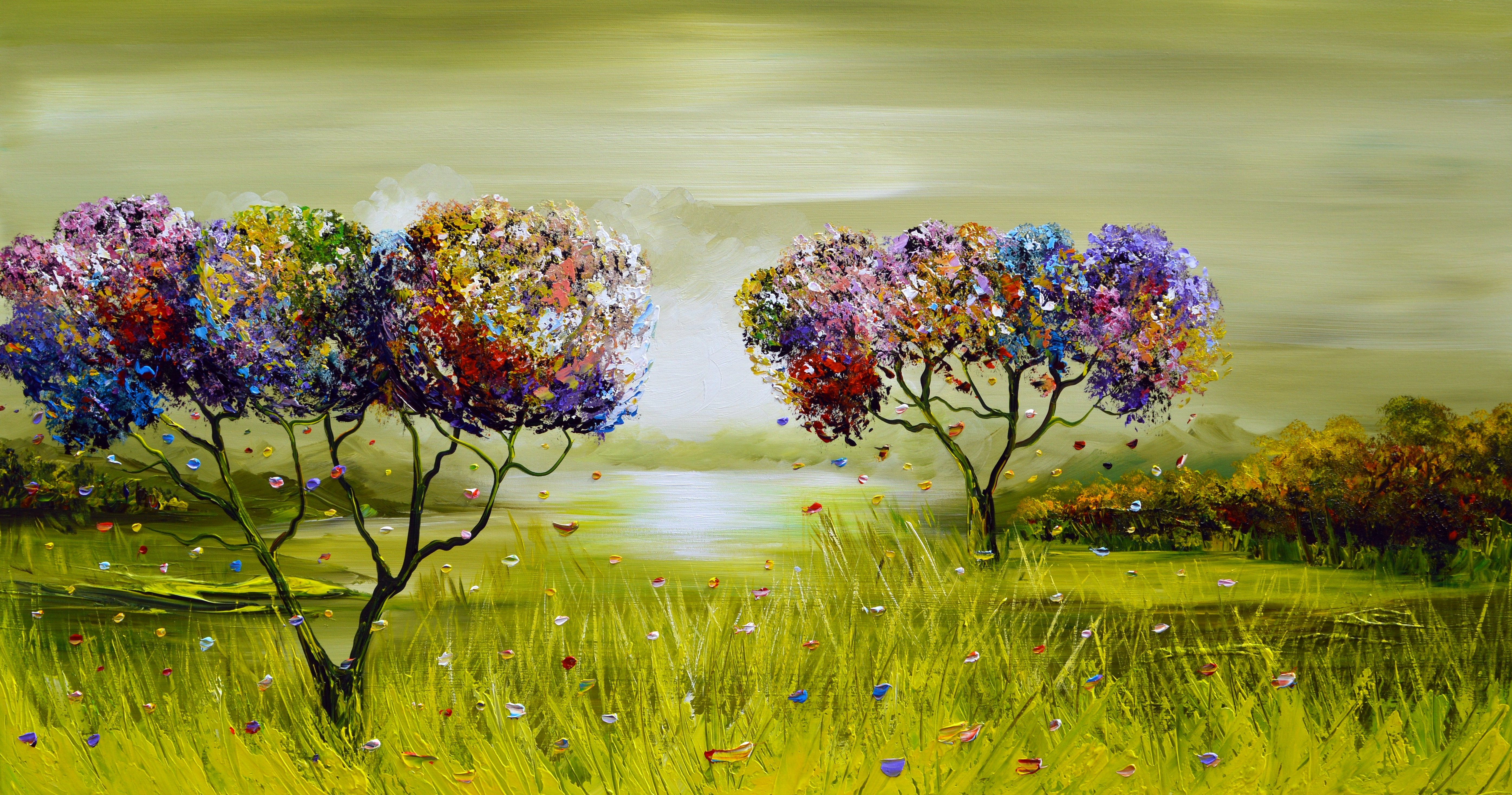 Gena - Magical Trees | Giclée op canvas