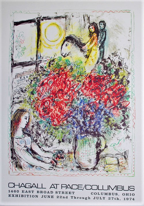 Marc Chagall - La chevauchee (1974) | Zeefdruk