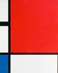 Piet Mondriaan - Compositie met rood, blauw en geel | Giclée op canvas