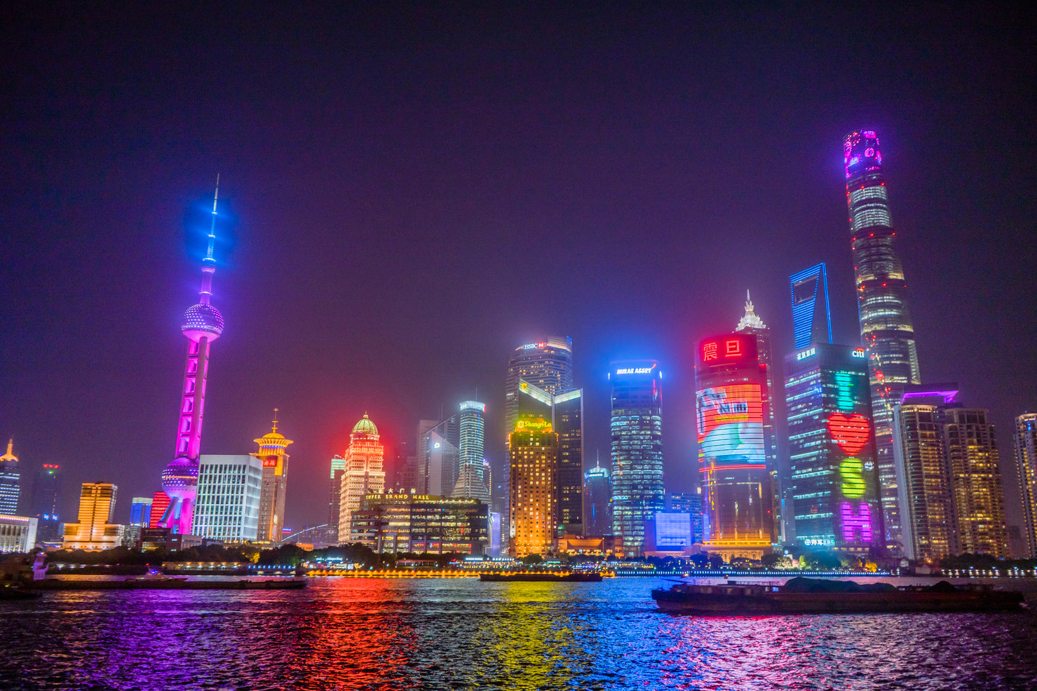 Shanghai Skyline 2 | Giclée op canvas