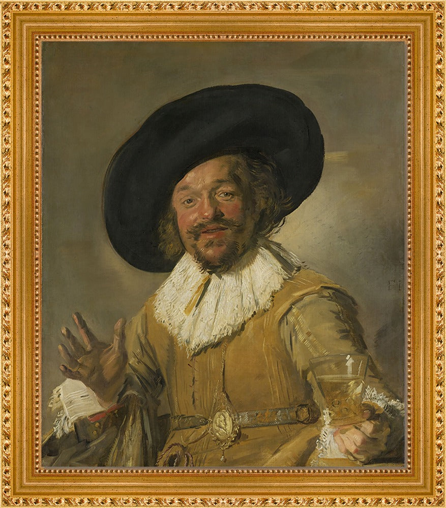 Frans Hals - De vrolijke drinker | Giclée op canvas