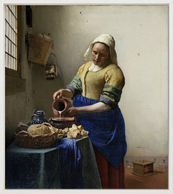 Johannes Vermeer - Het melkmeisje | Giclée op canvas
