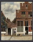 Johannes Vermeer - Gezicht op huizen in Delft, bekend als ‘Het straatje’ | Giclée op canvas