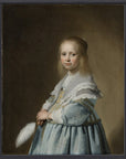 Johannes Cornelisz. Verspronck - Portret van een meisje in het blauw | Giclée op canvas