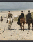 Anton Mauve - Morgenrit langs het strand | Giclée op canvas