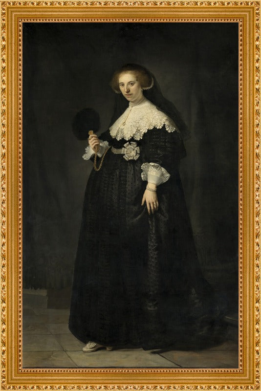 Rembrandt Harmensz. van Rijn - Portret van Oopjen Coppit | Giclée op canvas