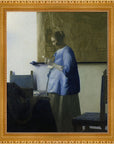 Johannes Vermeer - Brieflezende vrouw | Giclée op canvas