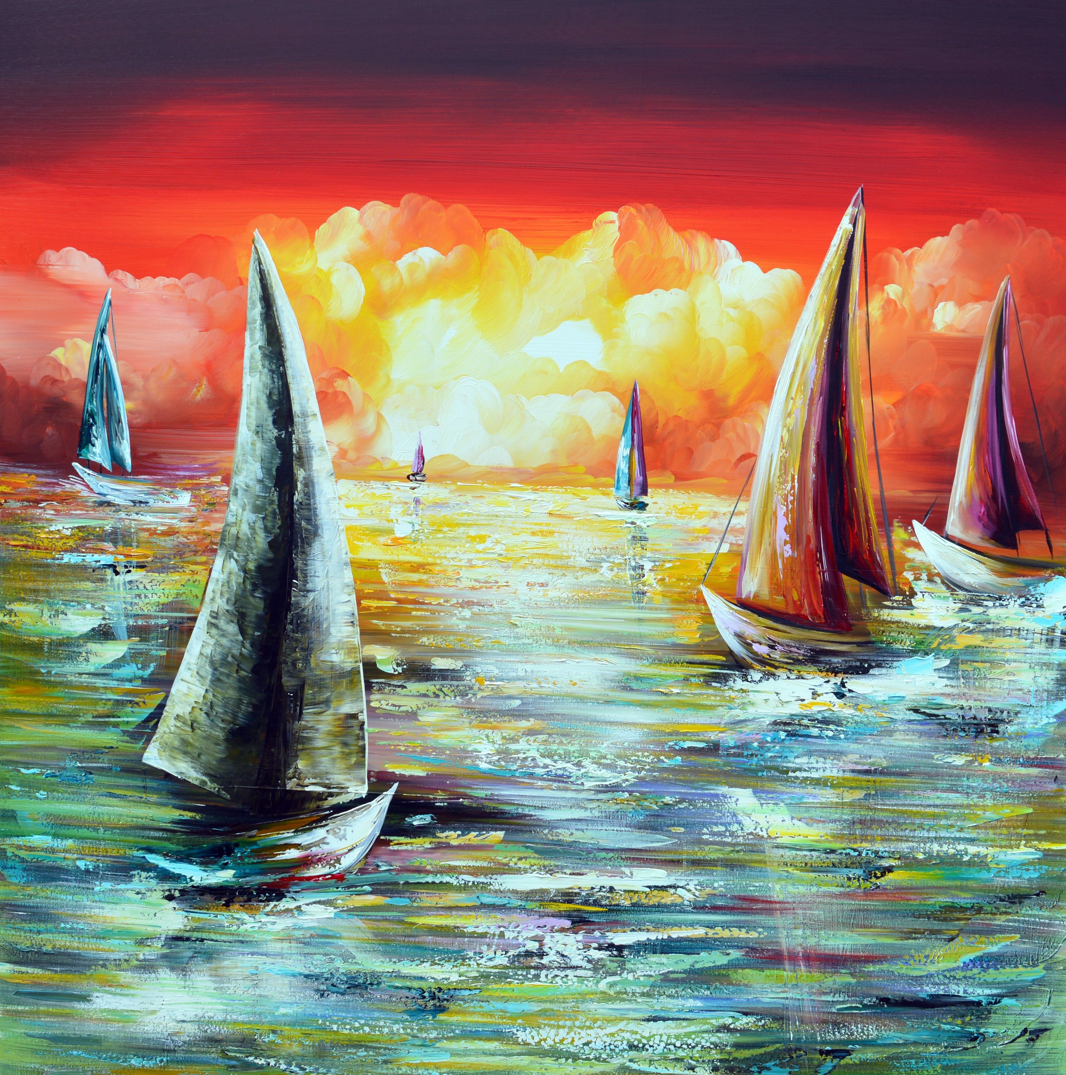 Gena - Sailing II | Giclée op canvas