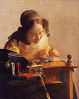 Johannes Vermeer - The Lacemaker | Giclée op canvas