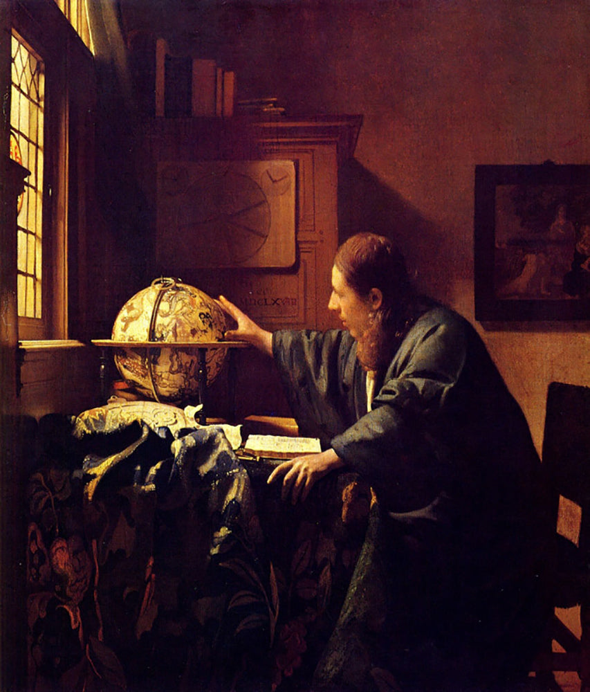 Johannes Vermeer - The astronomer | Giclée op canvas