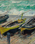 Claude Monet - Three Fishing Boats | Giclée op canvas
