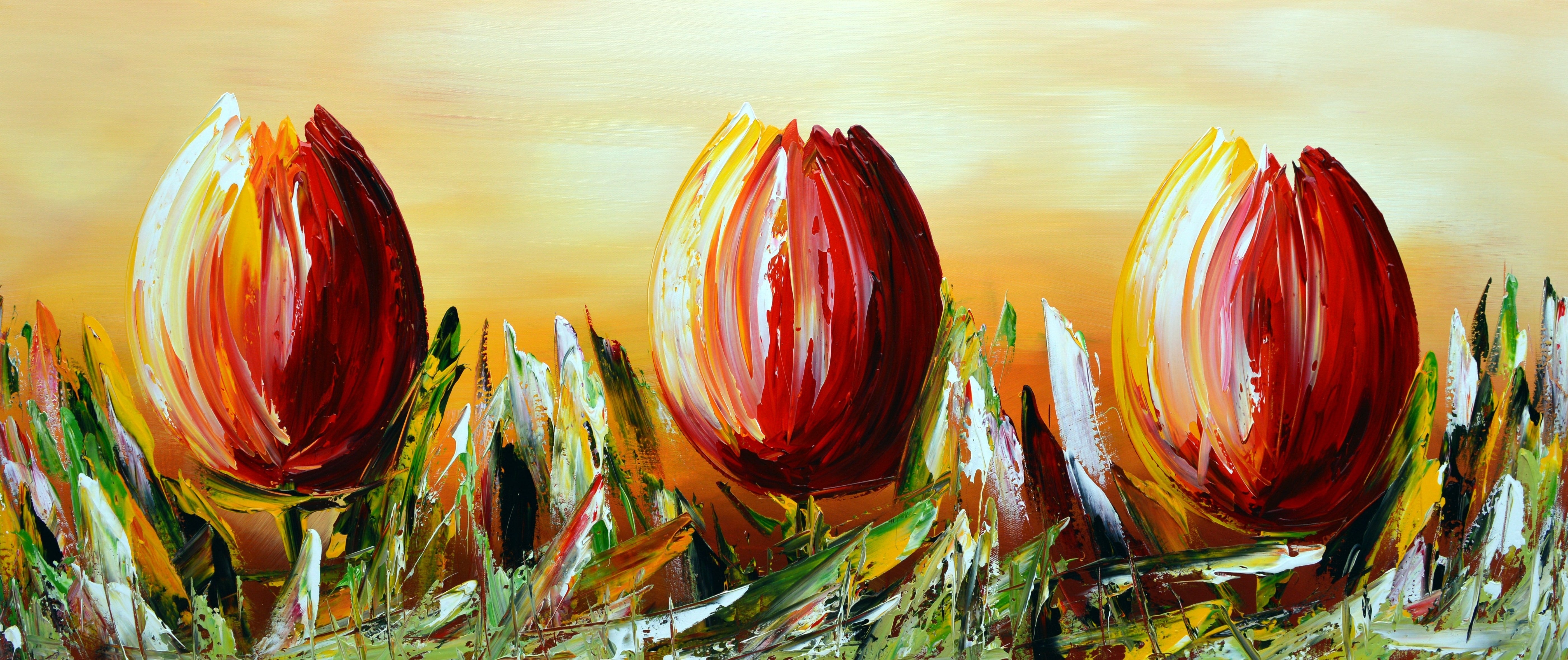 Gena - Tulpen XII | Giclée op canvas