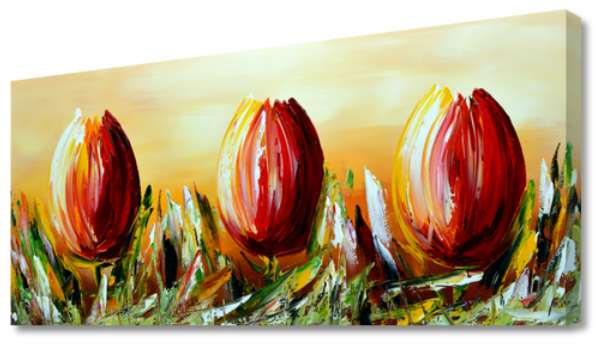Gena - Tulpen XII | Giclée op canvas