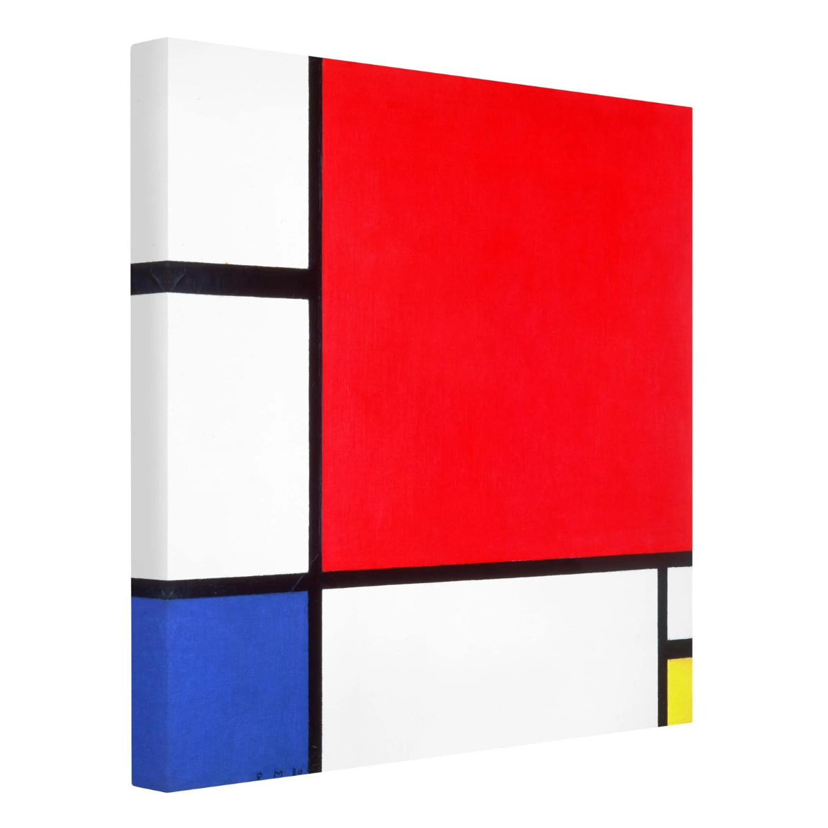 Piet Mondriaan - Compositie met rood, blauw en geel | Giclée op canvas