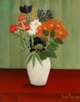 Henri Rousseau - Bouquet of Flowers with China Asters and Tokyos | Giclée op canvas