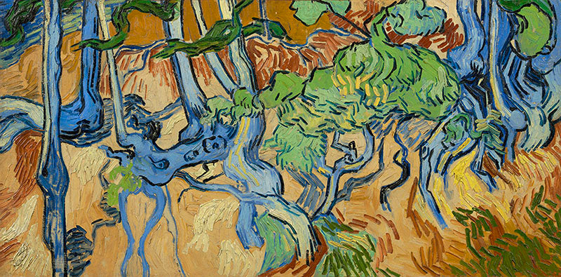 Vincent van Gogh - Boomwortels | Giclée op canvas
