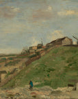 Vincent van Gogh - De heuvel van Montmartre met steengroeve (2) | Giclée op canvas