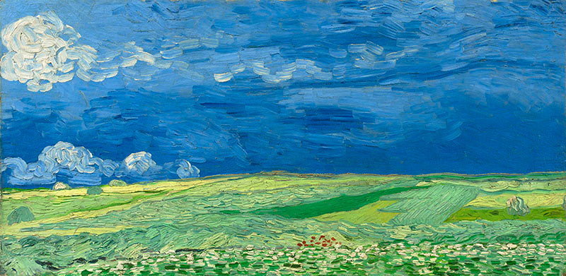 Vincent van Gogh - Korenveld onder onweerslucht | Giclée op canvas