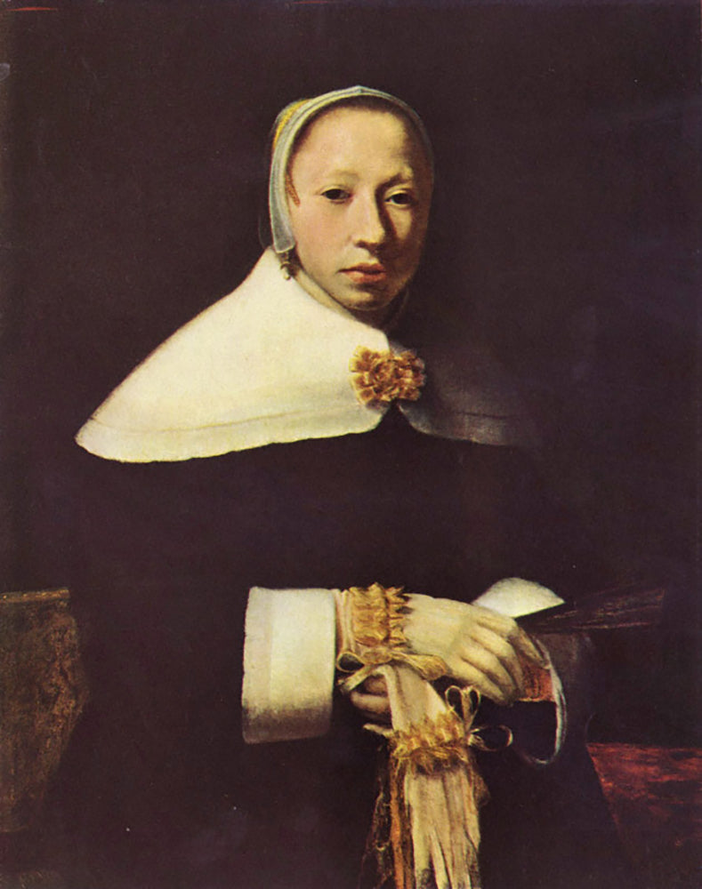 Johannes Vermeer - Women’s portrait | Giclée op canvas