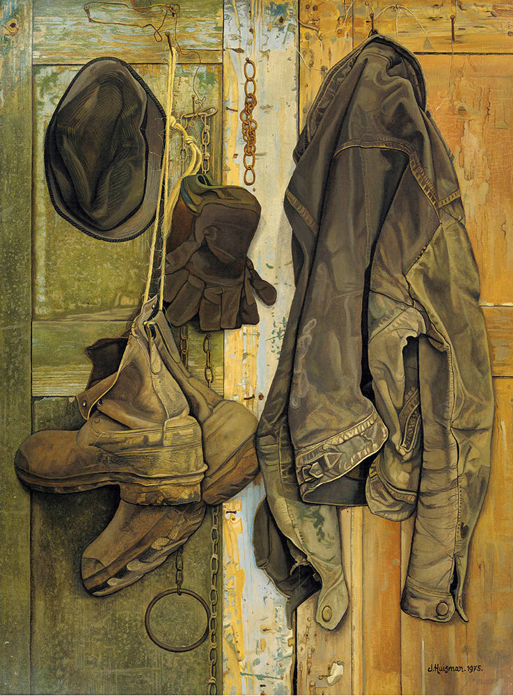 Jopie Huisman - Stilleven met een leren jas van Jelmer 1975 | Giclée op canvas