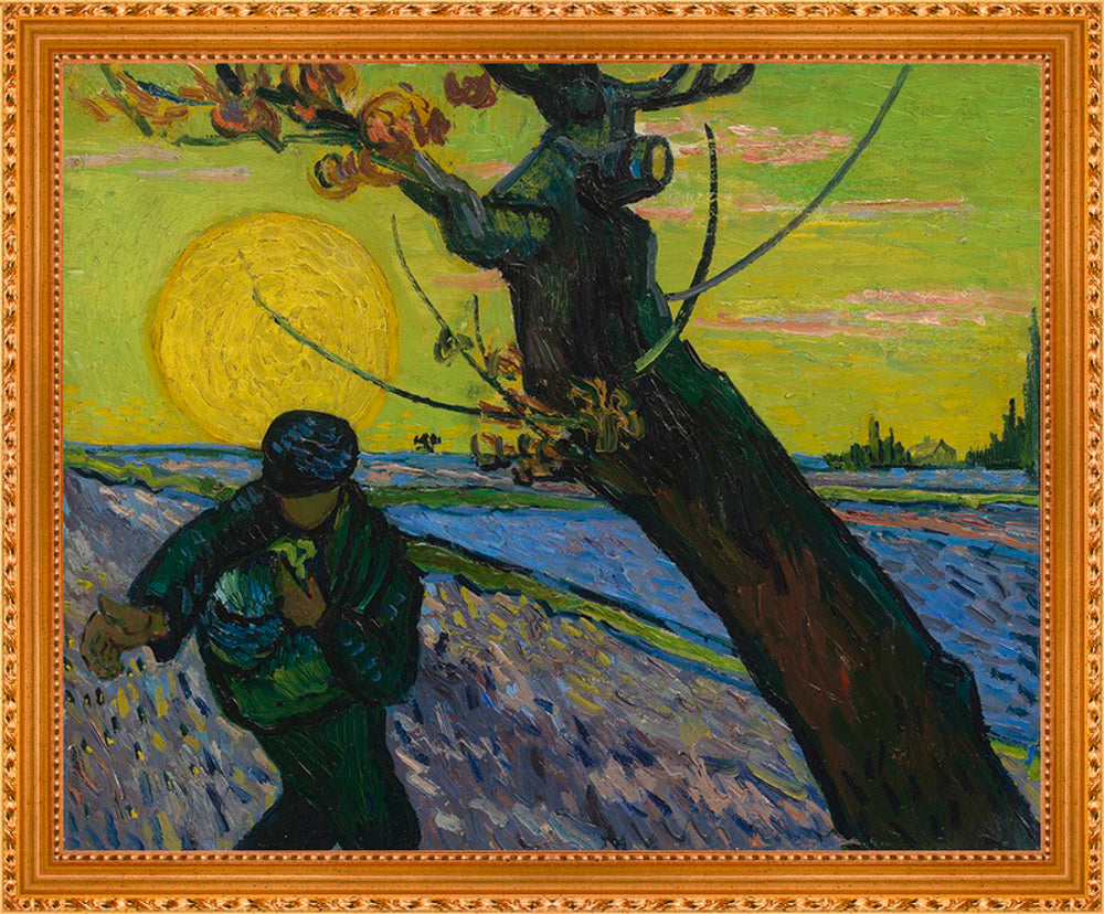 Vincent van Gogh - De zaaier | Giclée op canvas