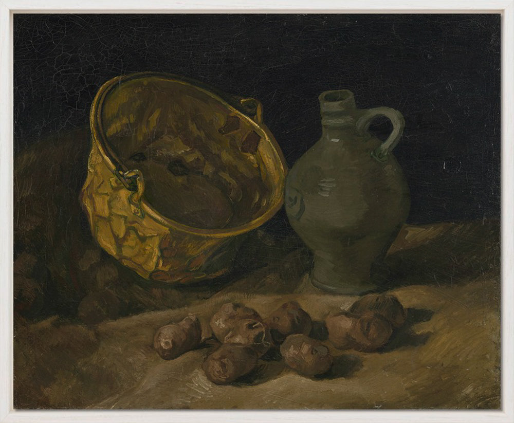 Vincent van Gogh - Stilleven met koperen ketel en kruik | Giclée op canvas