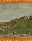Vincent van Gogh - De heuvel van Montmartre met steengroeve (2) | Giclée op canvas