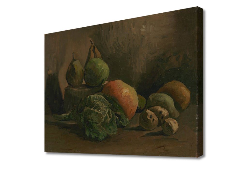 Vincent van Gogh - Stilleven met groente en fruit | Giclée op canvas