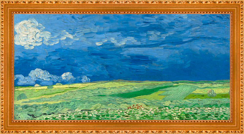 Vincent van Gogh - Korenveld onder onweerslucht | Giclée op canvas