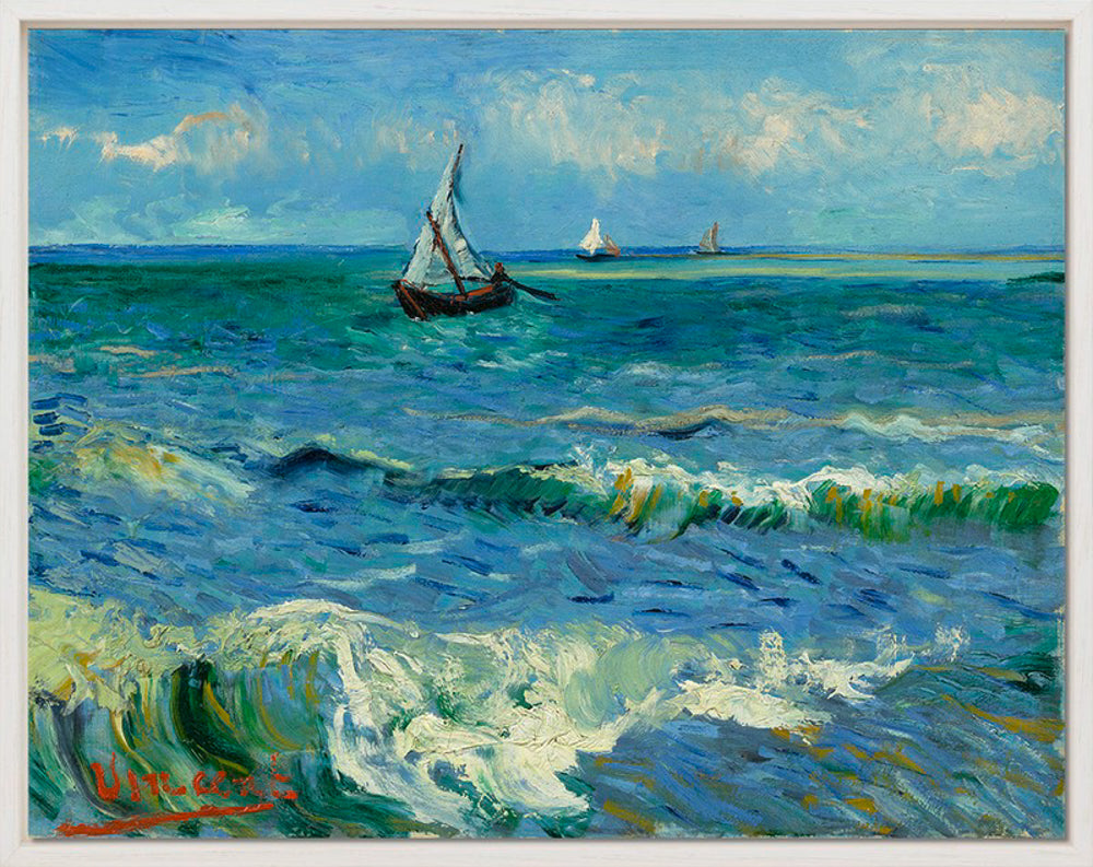 Vincent van Gogh - Zeegezicht bij Les Saintes-Maries-de-la-Mer | Giclée op canvas