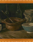 Vincent van Gogh - Stilleven met aardewerk en flessen | Giclée op canvas