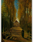Vincent van Gogh - Populierenlaan in de herfst | Giclée op canvas