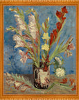 Vincent van Gogh - Vaas met tuingladiolen en Chinese asters | Giclée op canvas